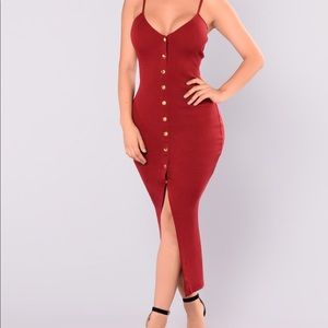 Fashion Nova Harleen Button Front Dress (Size 3x)